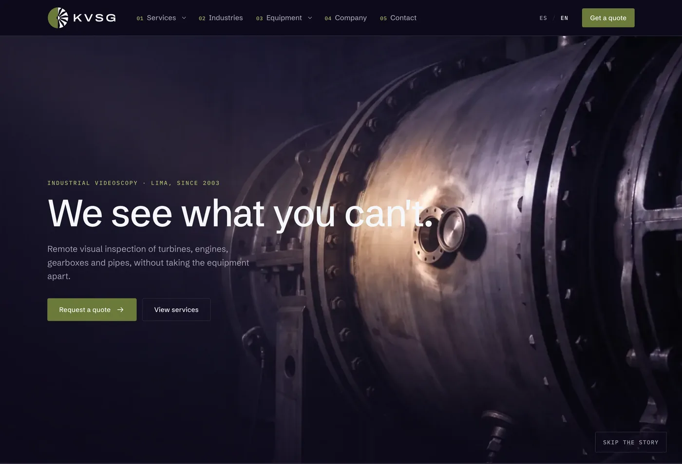 The English version of videoscopiaindustrial.com.